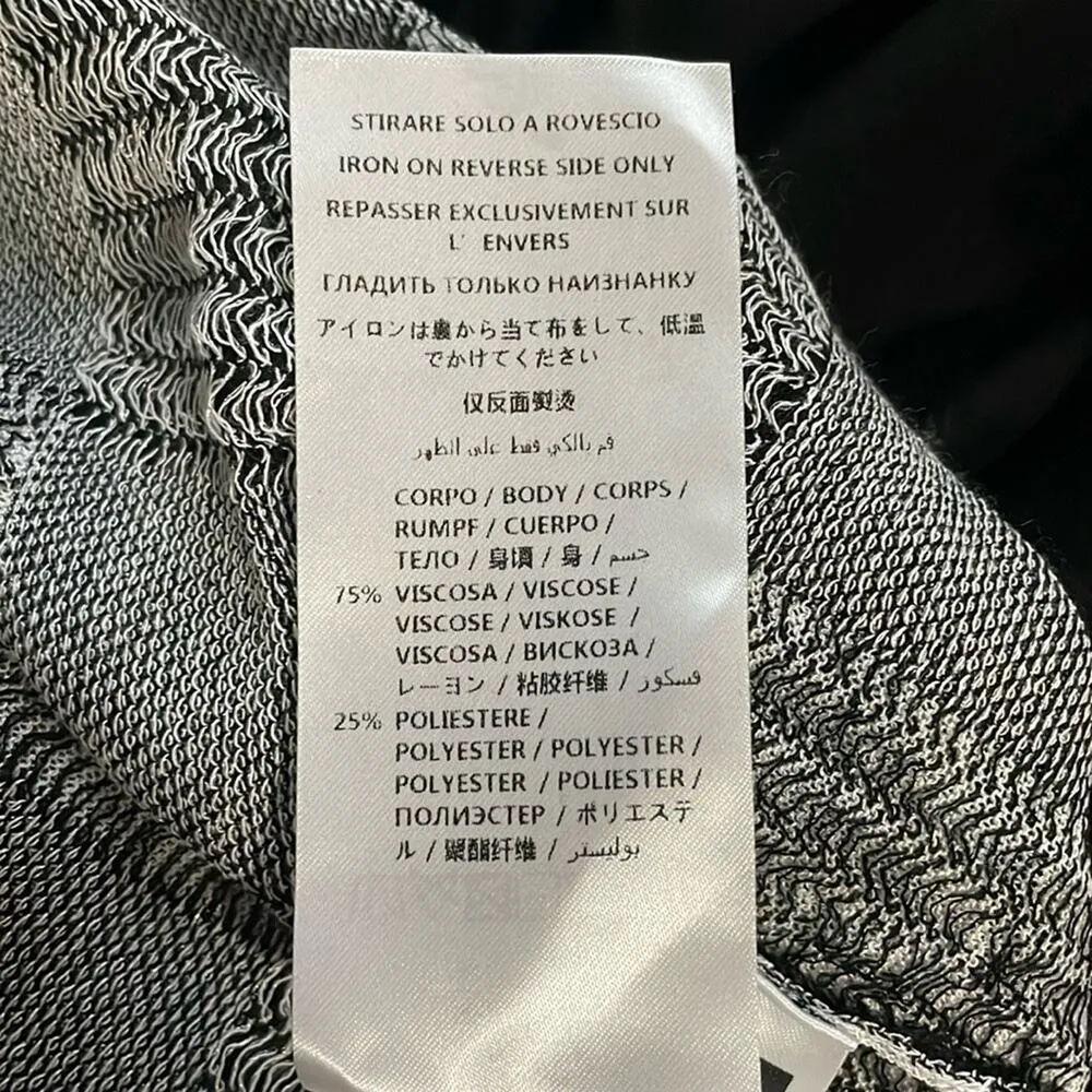 McQ Alexander McQueen Checked Knitted Mini Dress Gray Size M - Image 15