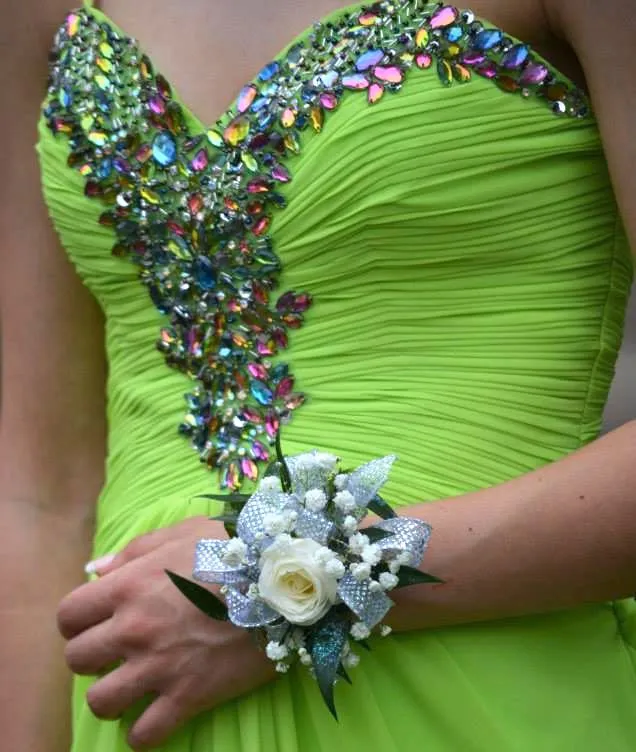 Lime Green Prom Dress Size 0 - Image 3