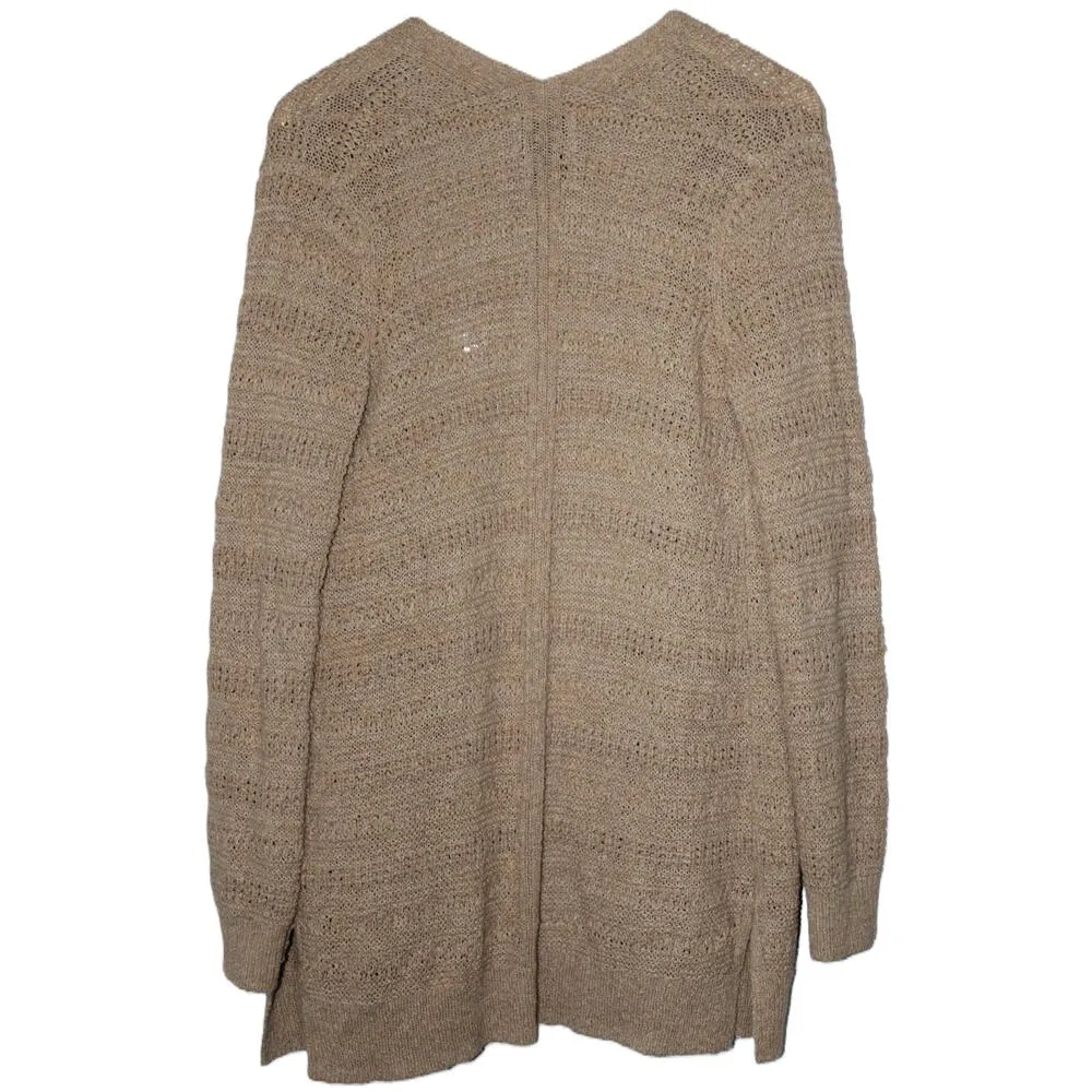 Abercrombie & Fitch Brown Knit Long Sleeve Cardigan Sweater with Pockets Size S - Image 2