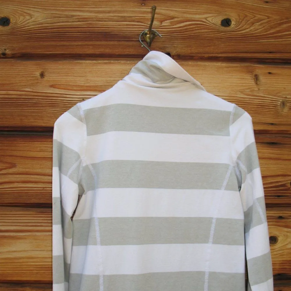 Lululemon In Stride Jacket Brushed White Silver Spoon Wide Bold Multi Stripe - Image 10