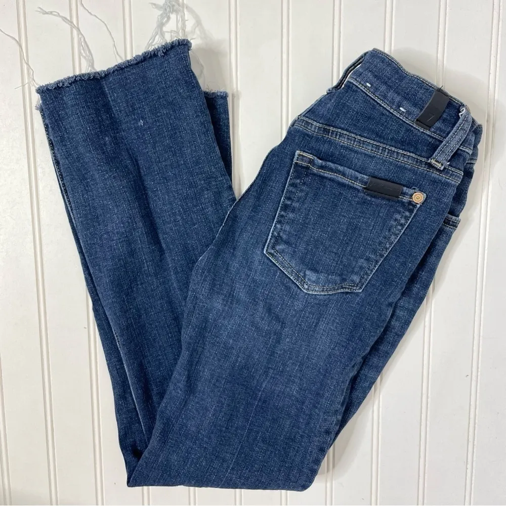 7 For All Mankind High Waist Slim Kick Jeans - Image 3