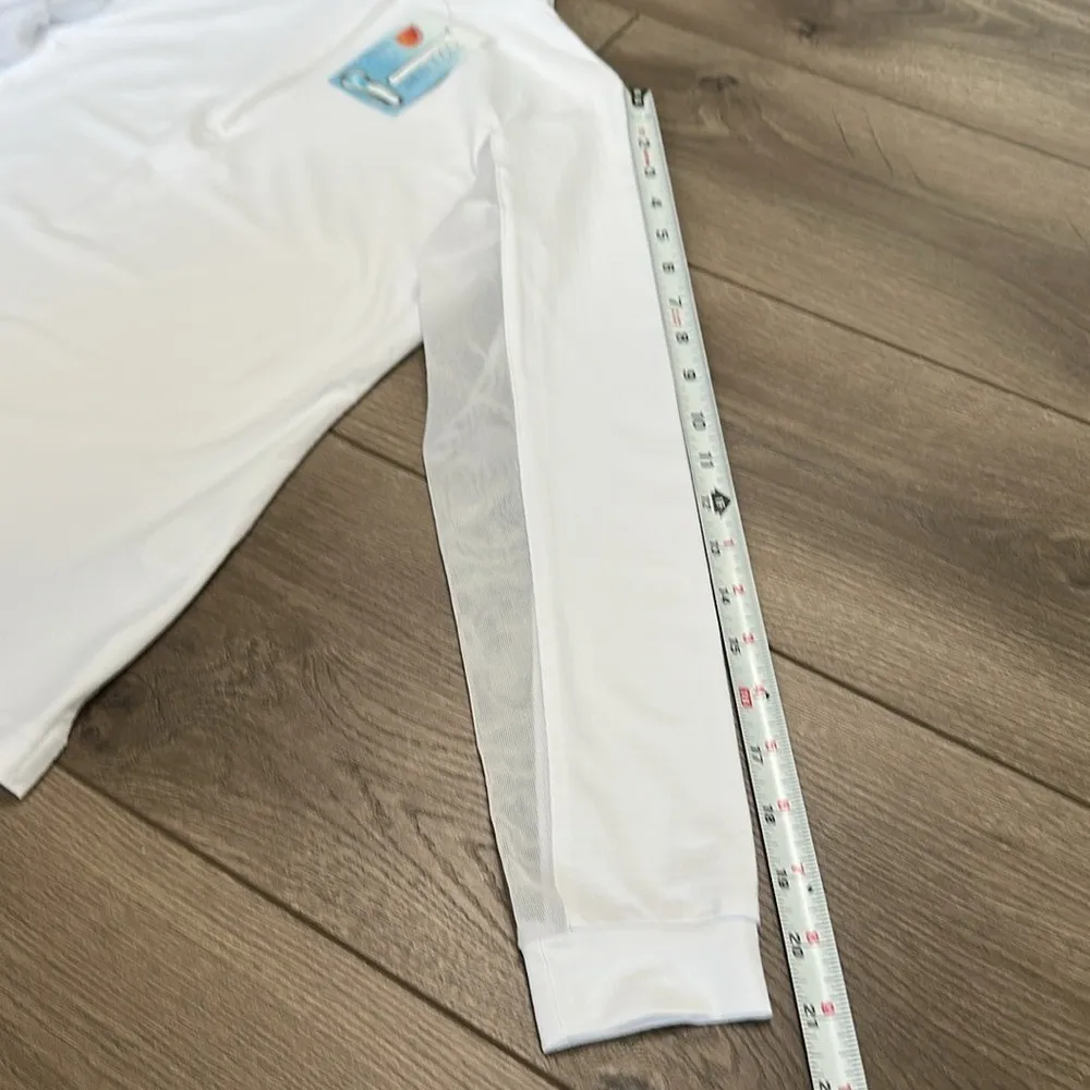 EIS Cool Sun Shirt Long Sleeve 1/4 Zip White Equestrian Shirt Size XS.‎ - Image 11