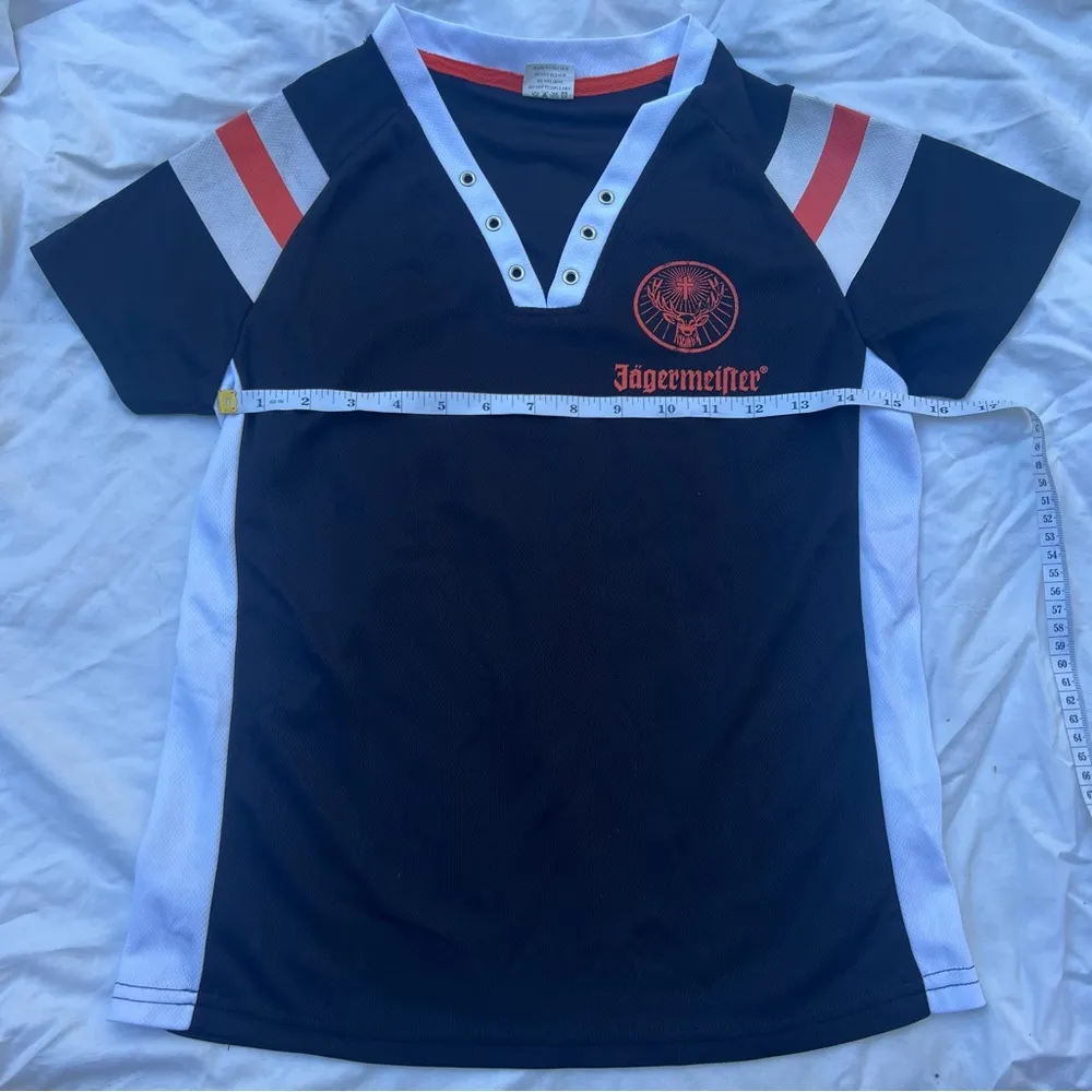 Jagermeister Athletic Jersey black orange white size small medium - Image 6