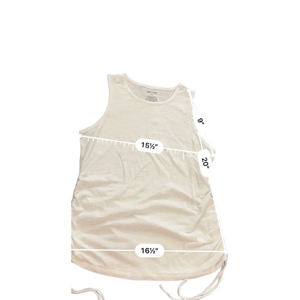 Nine West Ruched Side athletic T-shirt size M - Image 4