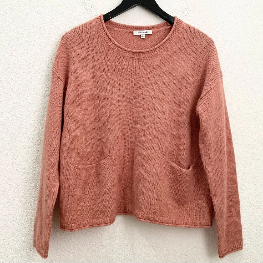 MADEWELL Chelsea Pocket Pullover Sweater Size M - Image 5