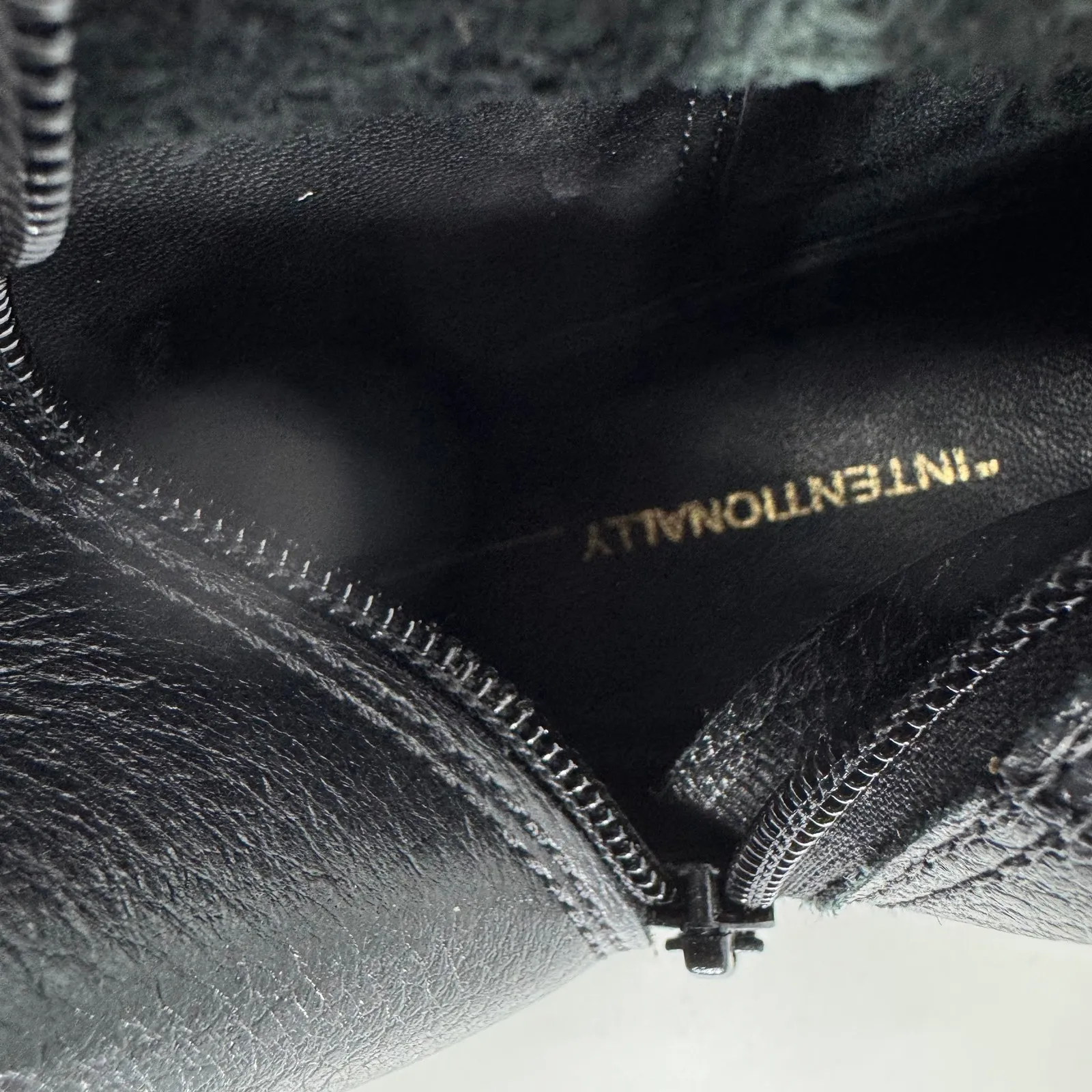 Intentionally Blank Carlos Leather Tall Boot in Black Size 9 - Image 11