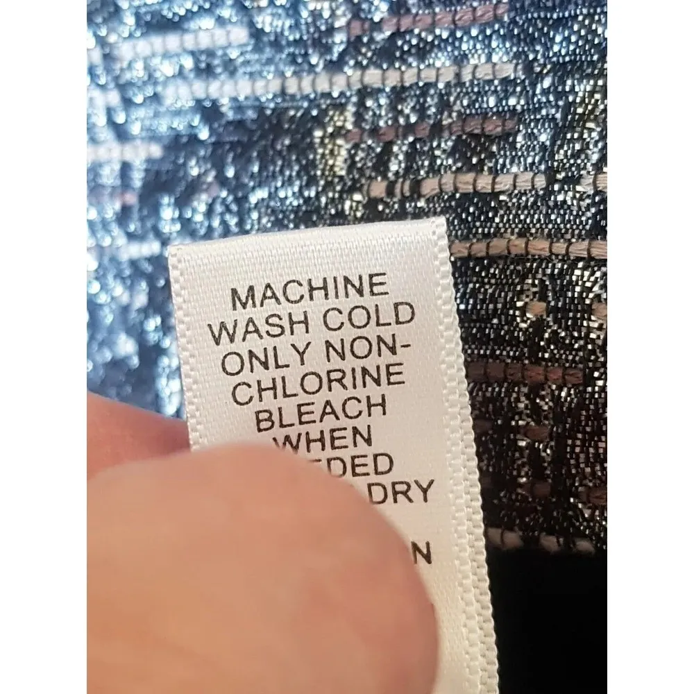 Womens Skirt Size 0 Metallic Mini Corpcore Girl Boss Corporate - Image 10