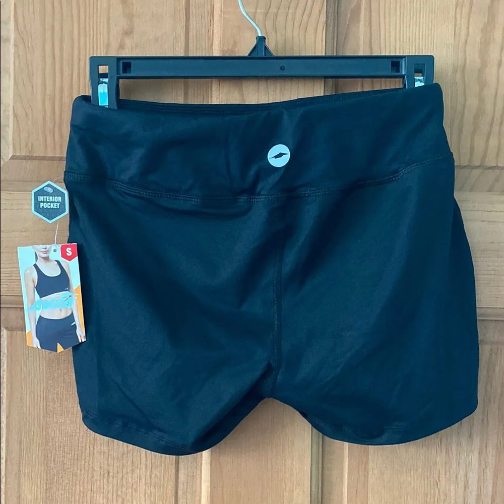 Avia Women's Size Small 4-6 Black Athletic Bike Shorts NWT - Image 2