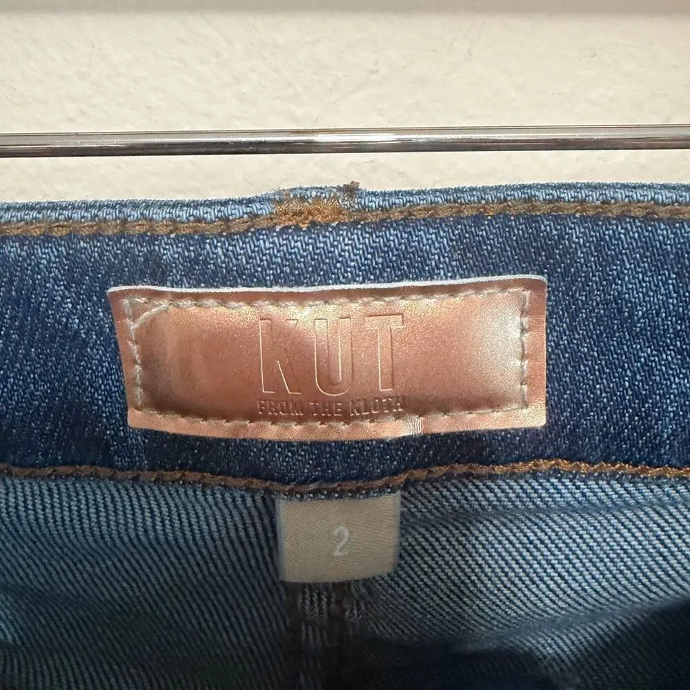 Kut From the Kloth Rachael Fab Ab Straight Leg Mom Jean Size 2 - Image 8