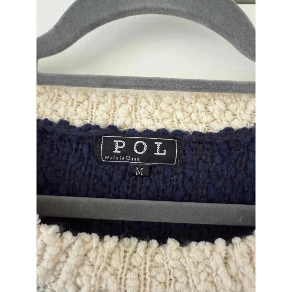 POL Striped Sweater Oversized Medium - Image 3