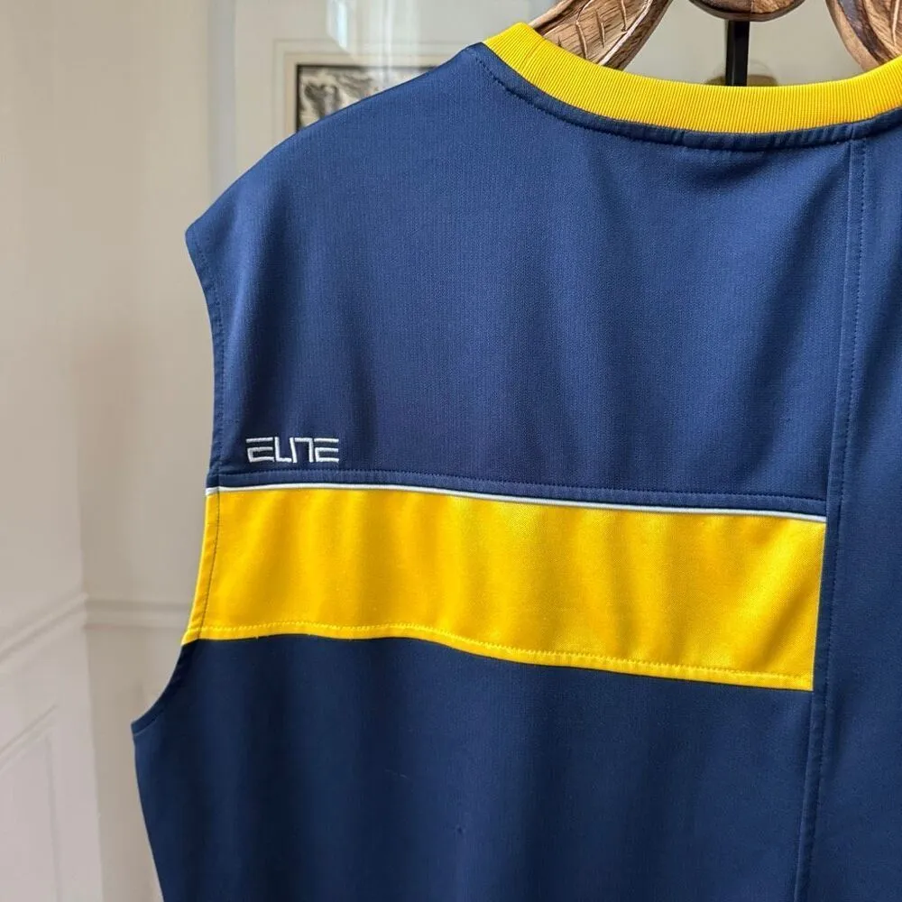 Nike Elite University of Michigan Wolverines Sleeveless Basketball Shirt Jersey - Image 7