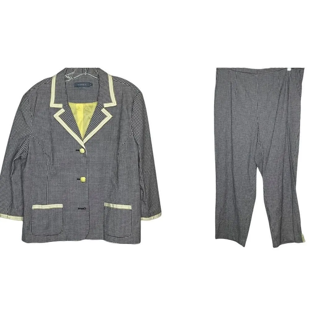 Vintage‎ Koret Pantsuit White Size 16 - Image 2