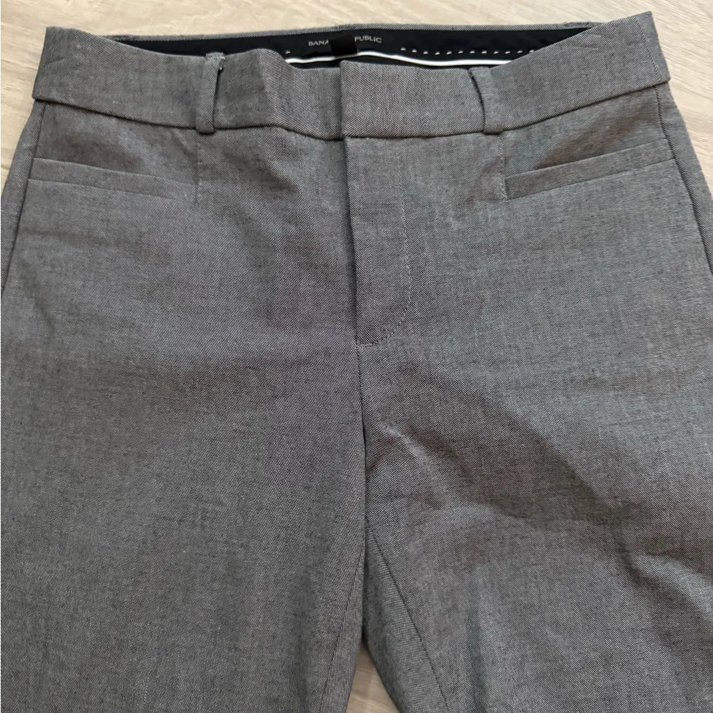 Banana Republic Sloan Dress Pants | Medium Heather Grey | 0 Short - Image 4