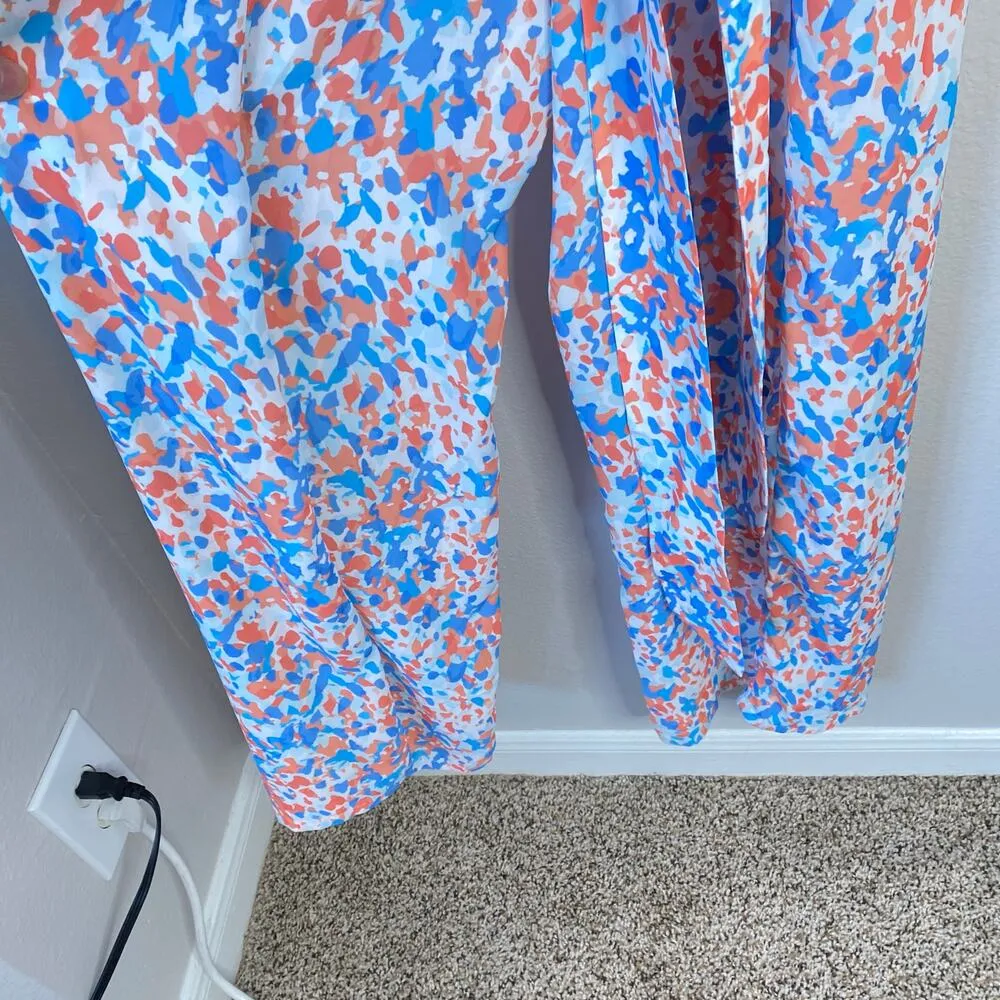 J. MCLAUGHLIN Hermione Jumpsuit Belted Pockets Pier Pebble Resort Size 8 Beach - Image 7