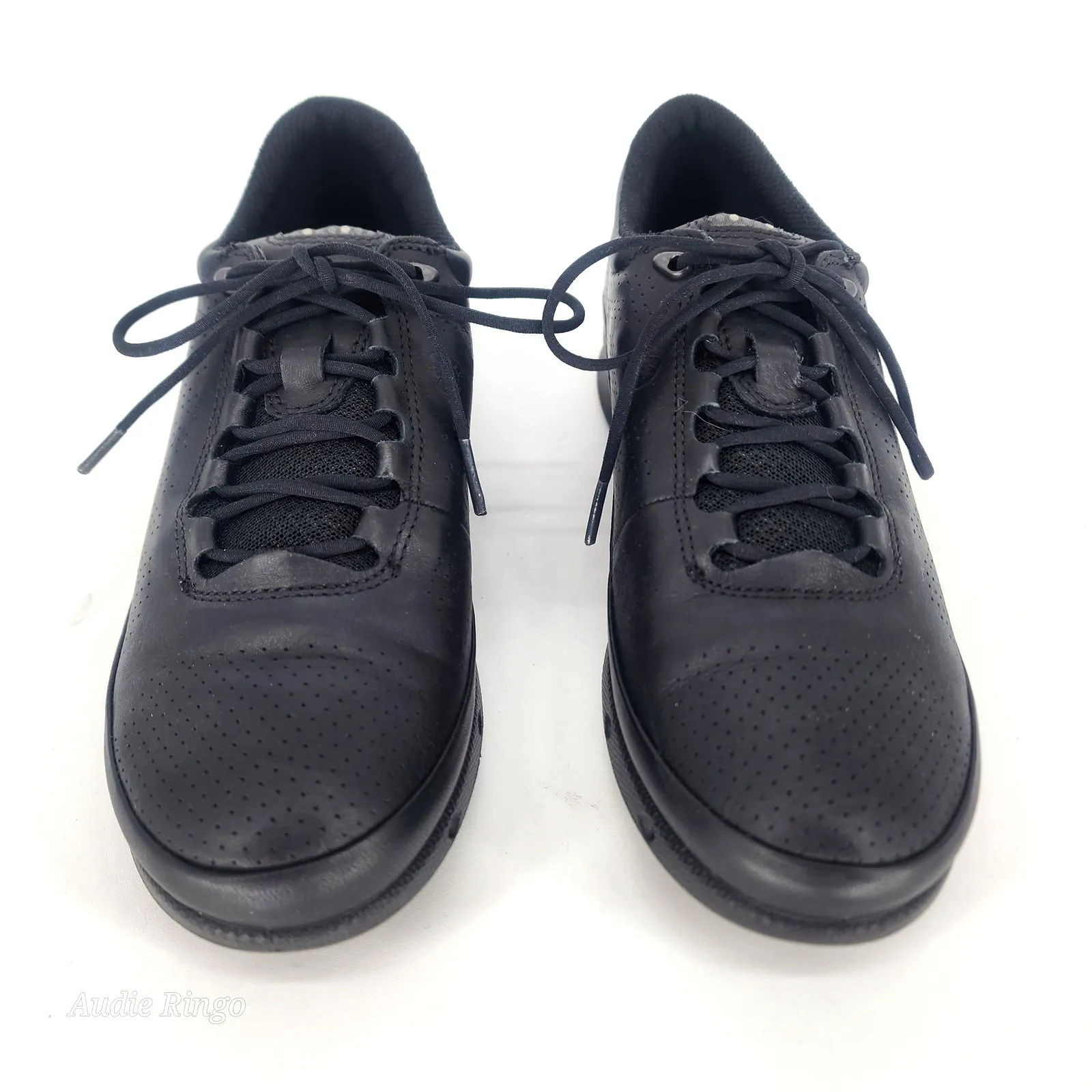 ECCO Black Leather Lace-Up Comfort Walking Shoes Women’s EU 37 US 6 - Image 2