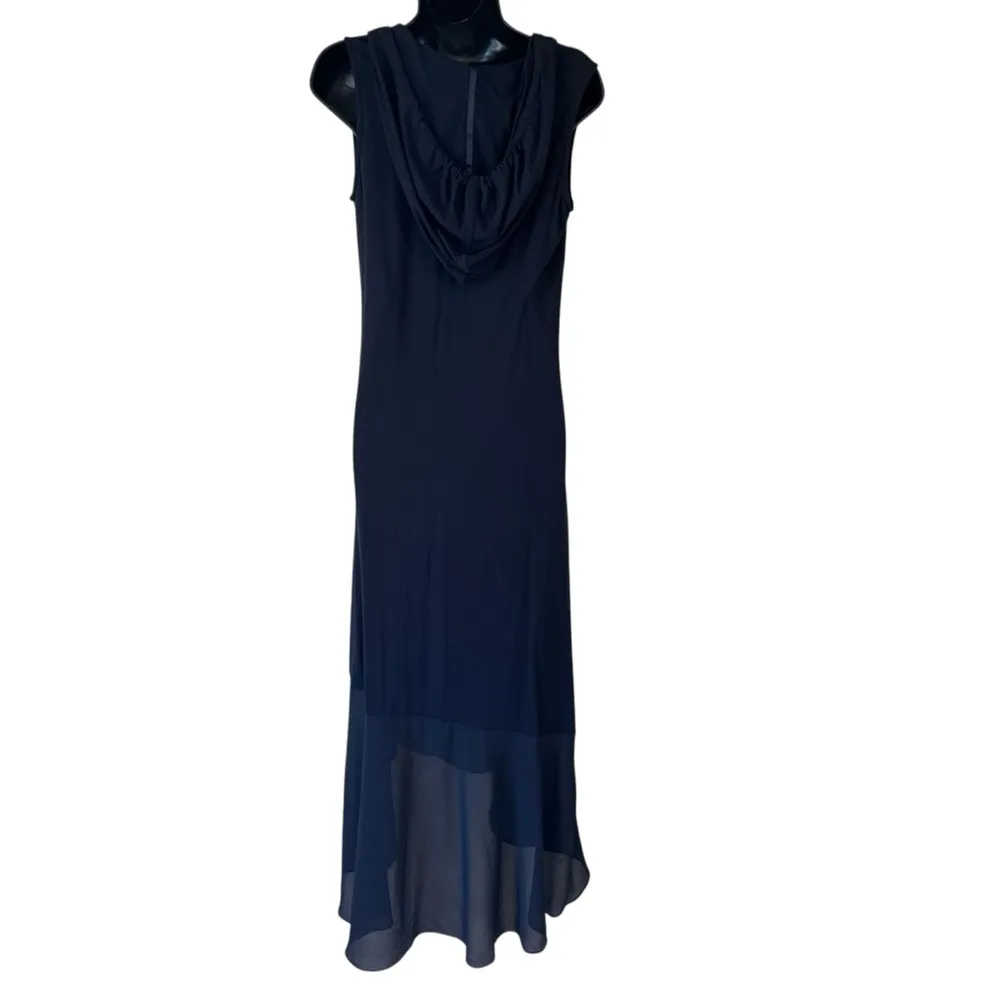 Haute Hippie Tribe Knit Maxi Dress with Hood in Black - Image 15