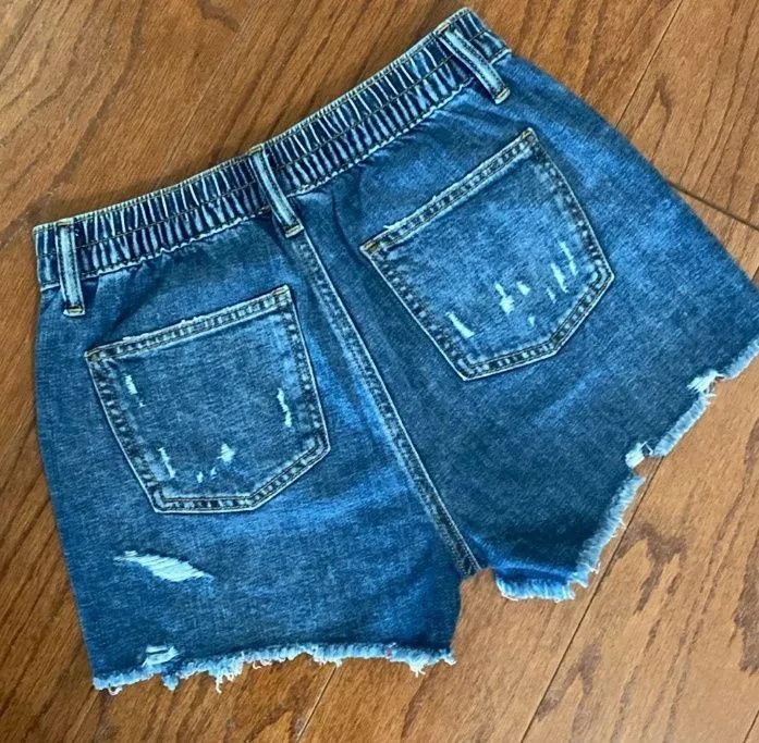 denim rugged jean shorts- Size XS NWT - Image 2