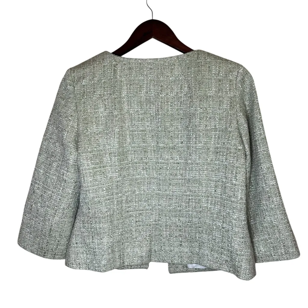 VTG Green Tweed Topper Jacket Blazer Open - Image 2