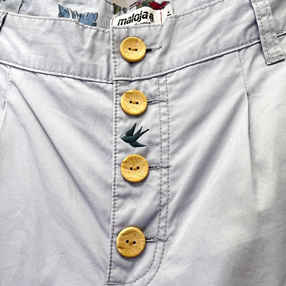 Maloja CharlyM Twill Bike Pants in Light Gray Smoke Size Medium Hiking Outdoors Purple - Image 9