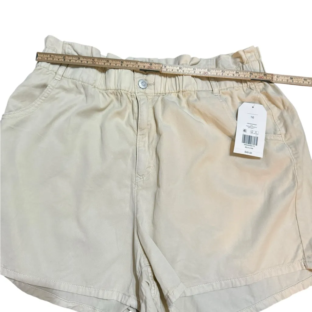 NEW Wonderly High Waist Light Tan Khaki Fashion Shorts Sz 16R - Image 4
