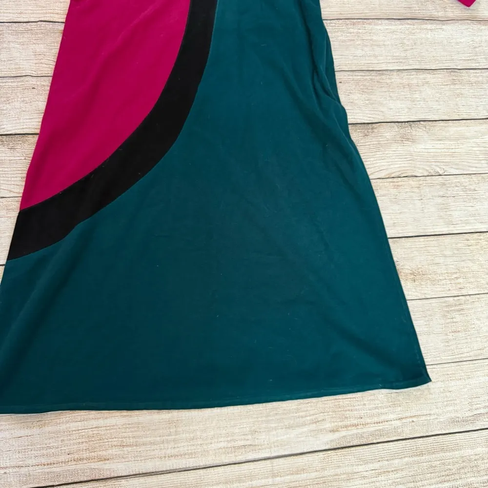 Vintage Vanity Fair pink green house dress no size tag - Image 3