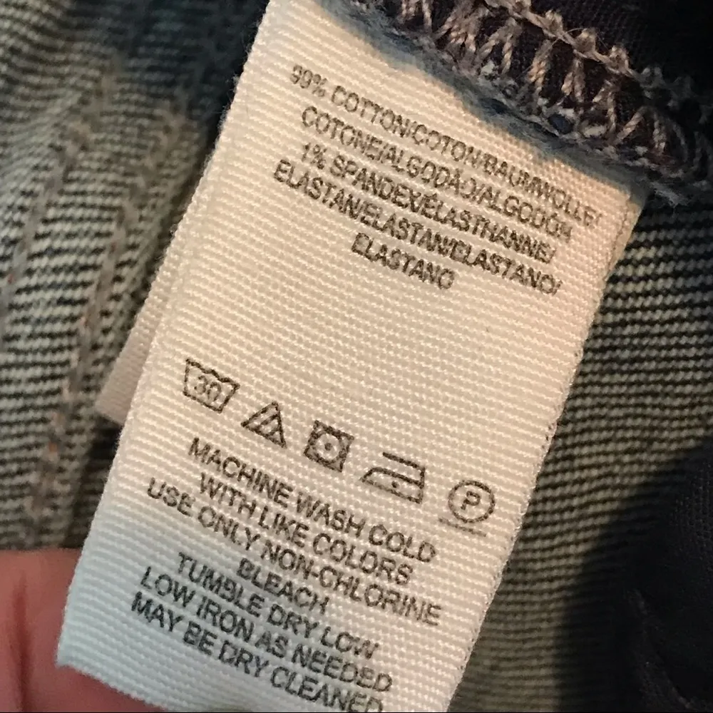 We The Free  People High Waist Slim Ripped Stretch Ankle Cropped blue jeans 27 - Image 12