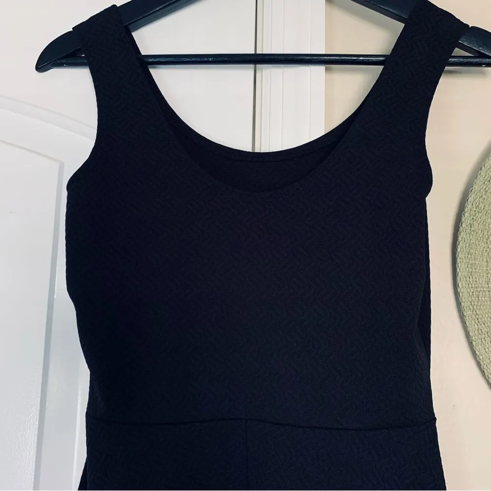 Women's Black Ribbed Stretchy Fit & Flare Sexy Cocktail Mini Dress | Size: S - Image 6