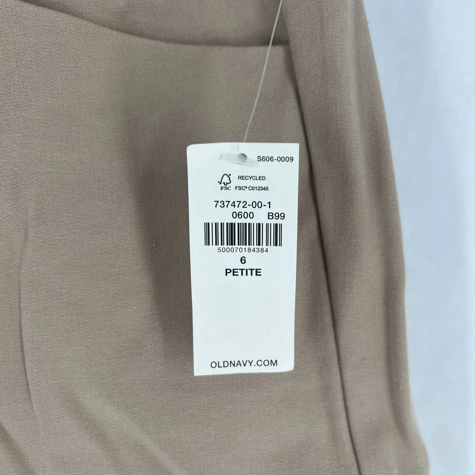 Old Navy Pixie Skinny Ankle Pants Womens 6 Petite Mocha Taffy High Waisted - Image 3