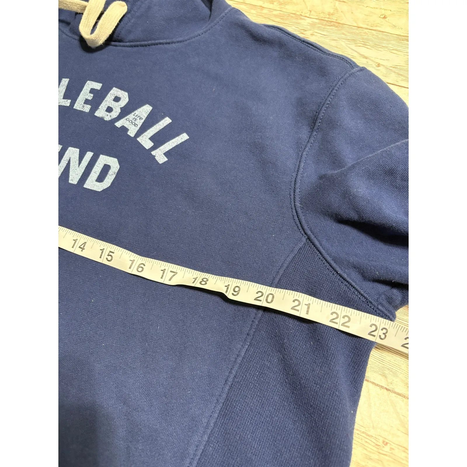 Life is Good Pickleball Legend Hoodie Hooded Sweatshirt Size Large Blue - Image 6