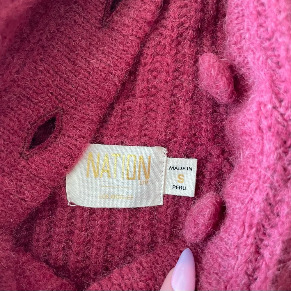 NWT Nation LTD Tobi fisherman sweater in curtain call - Image 4