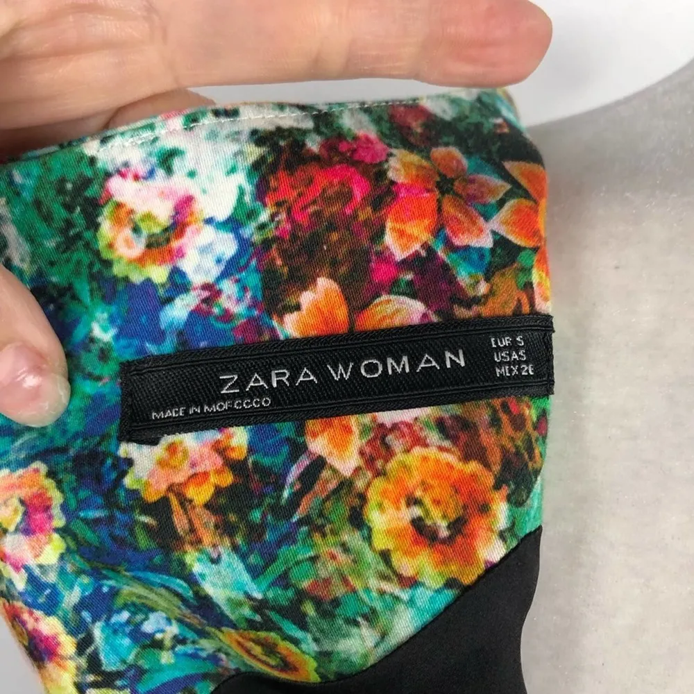 Zara floral botanical tulip Bloggers Celeb Fave Dress Olivia Palermo Small - Image 12