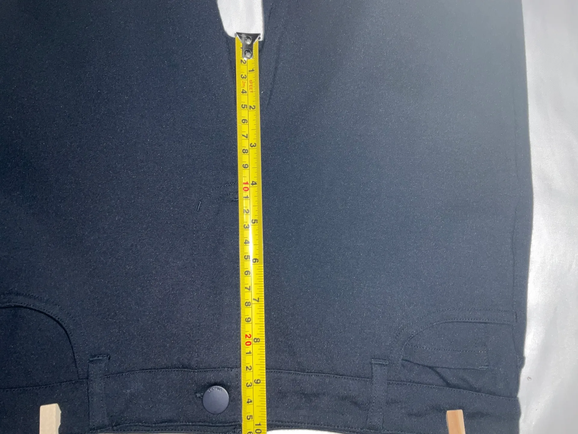 Career Workwear Pants  Mid Rise Black Ponte Stretch Skinny Riding Pants - Image 7