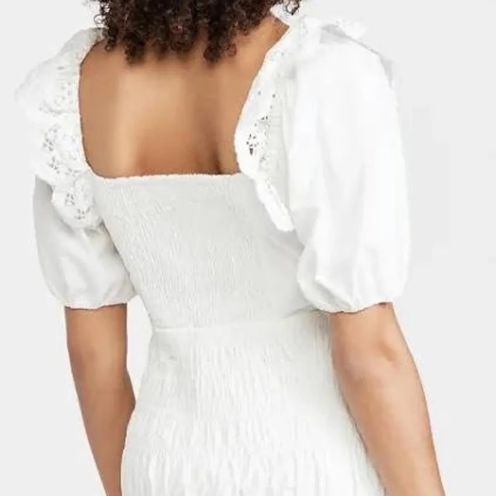 NWOT Astr Patina Dress size Small white smock lace - Image 7