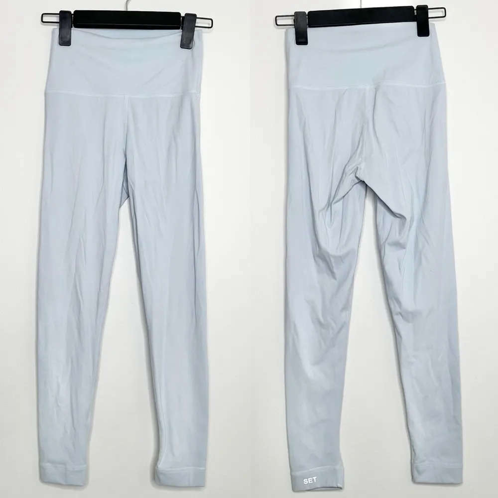 SET ACTIVE SPORTBODY Sporty High Rise Leggings in Platinum Blue - Image 3