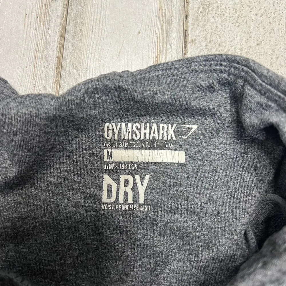 Gymshark Women's Gray Heathered Leggings Size Medium Moisture-Wicking Activewear - Image 2