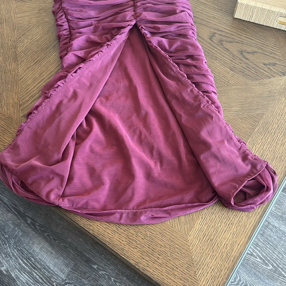 House of CB SAPPHIRE WINE GATHERED MAXI DRESS, Size Small, $239 - Image 15