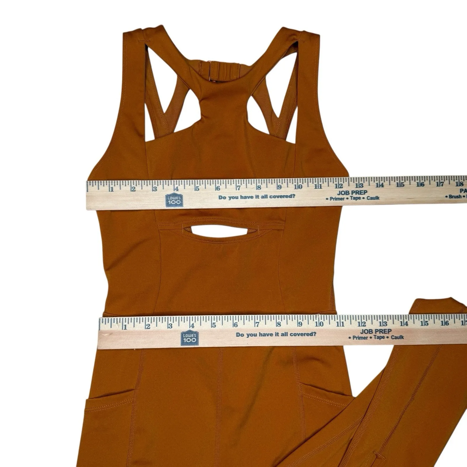 FP Movement Breakaway XS Halogen Jumpsuit Burnt Orange Athleisure Yoga Workout - Image 13