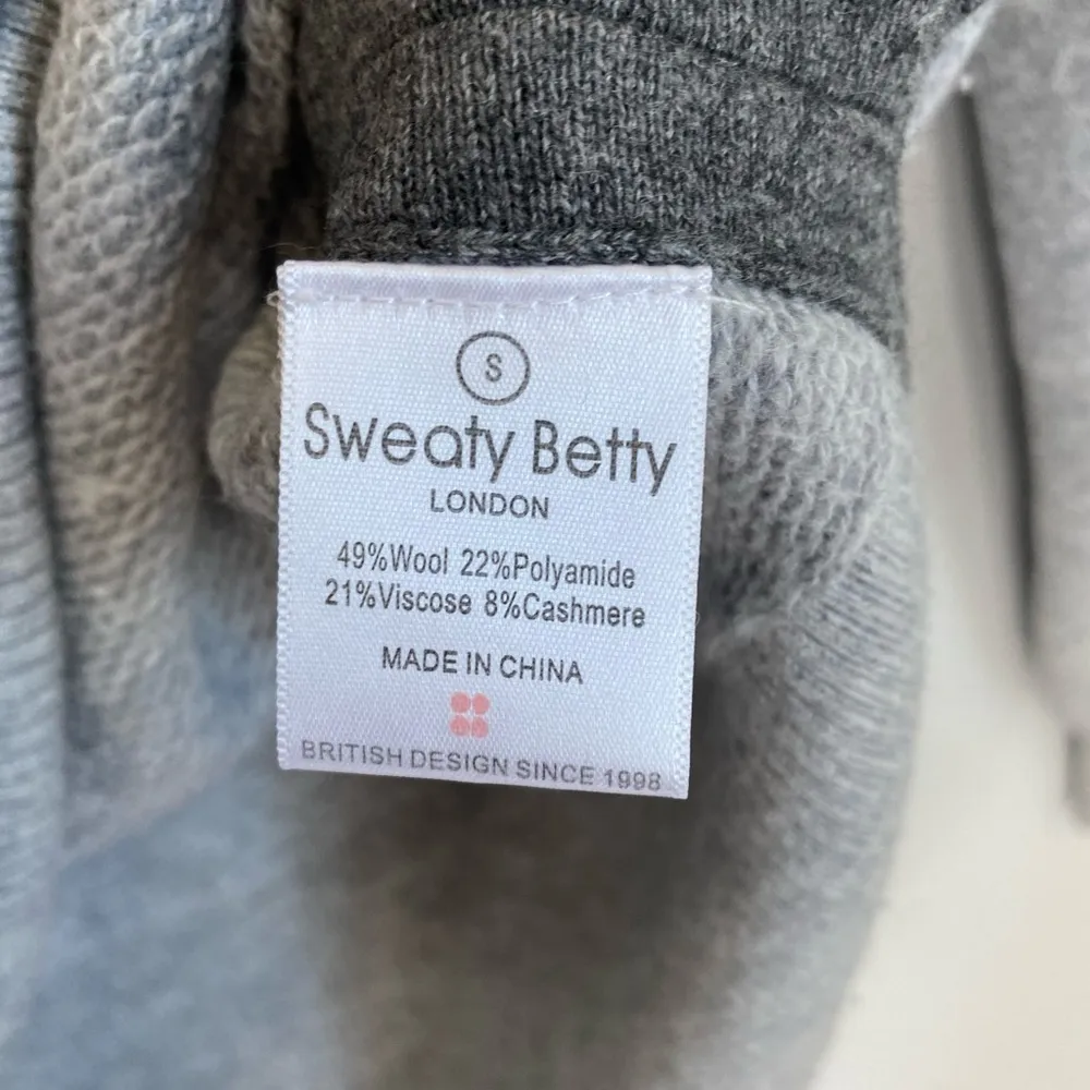 Sweaty Betty Hampstead Cashmere Sweater Long Sleeve Turtleneck Gray Size Small - Image 8