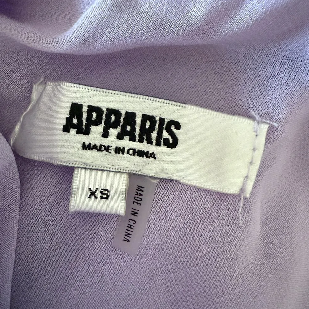 APPARIS | Katia Lavender Satin Midi Slip Skirt Pastel Purple | Extra Small Size XS - Image 5