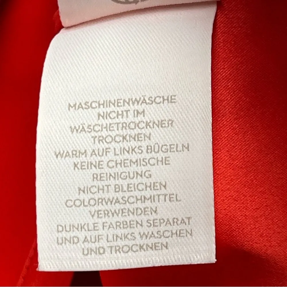 Boden Red Pop Floral Bouquet Modern Pencil Skirt Womens Size 16L 16 Long *FLAWED - Image 4