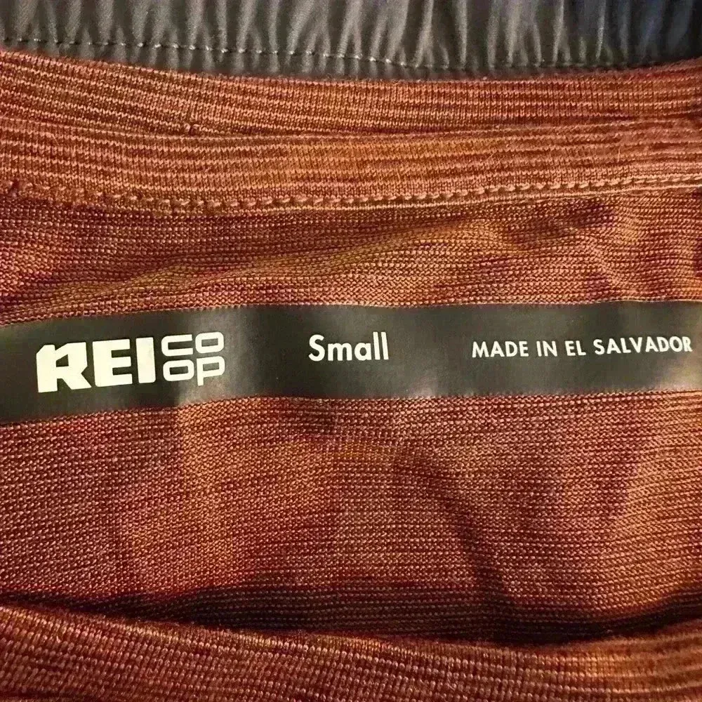 REI brown striped tee shirt sz S Size M - Image 3