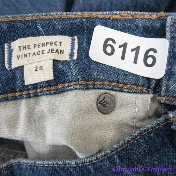 NEW‎ Madewell The Perfect Vintage Jean in Haight Wash, 28 - Image 14