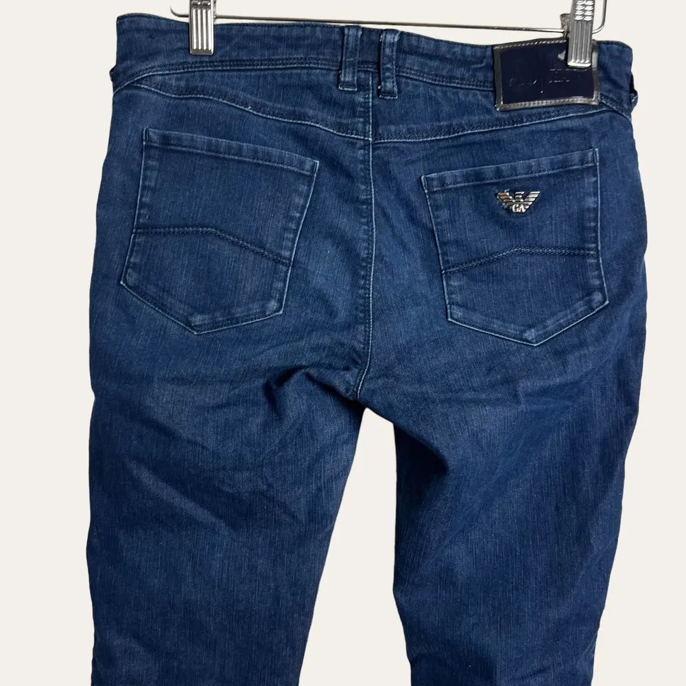 Armani Jeans Women's Mid Rise Blue Stretch Denim Skinny Jeans Size 28 - Image 5