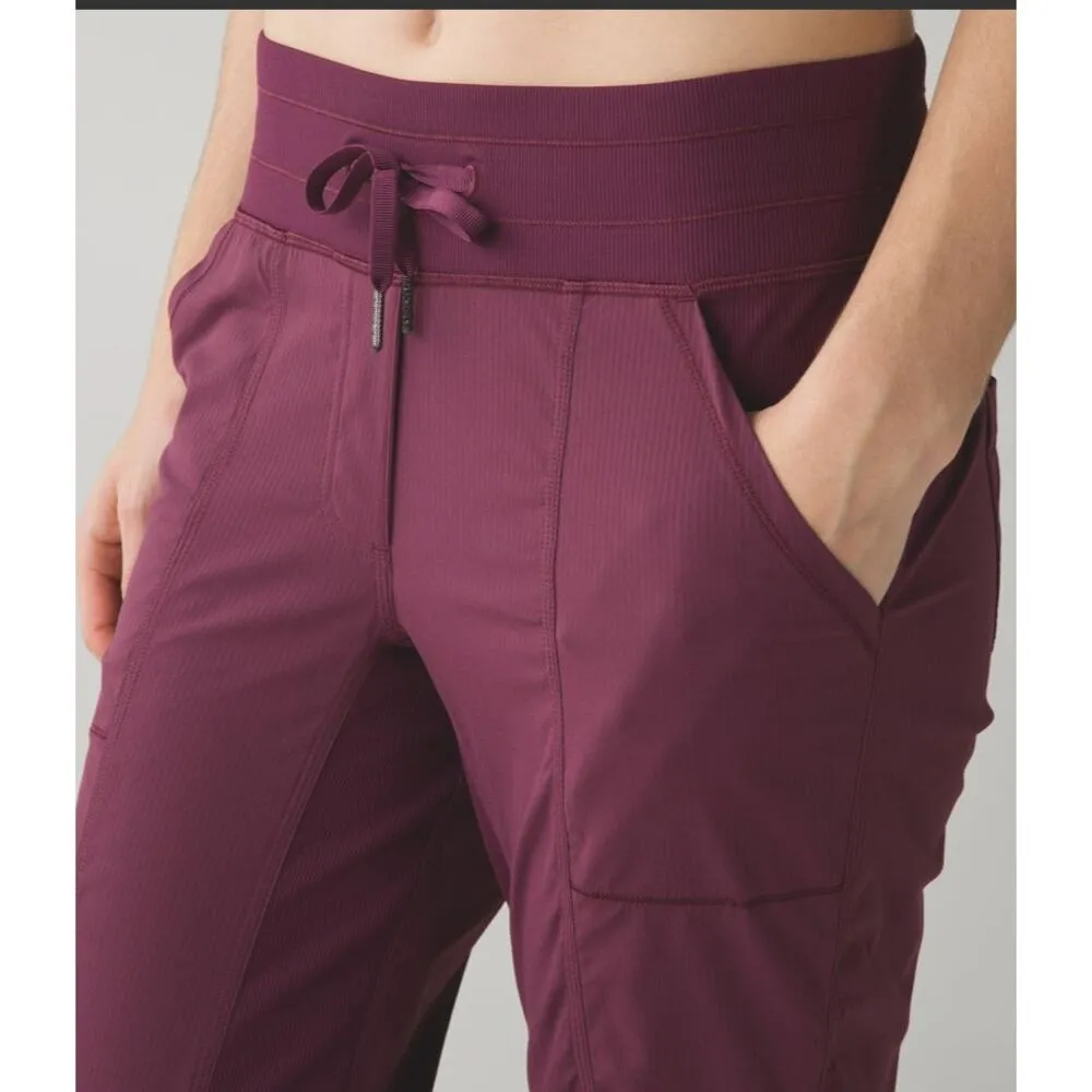Lululemon:  Street To Studio Pant II *Unlined 28" Red Grape - Image 6