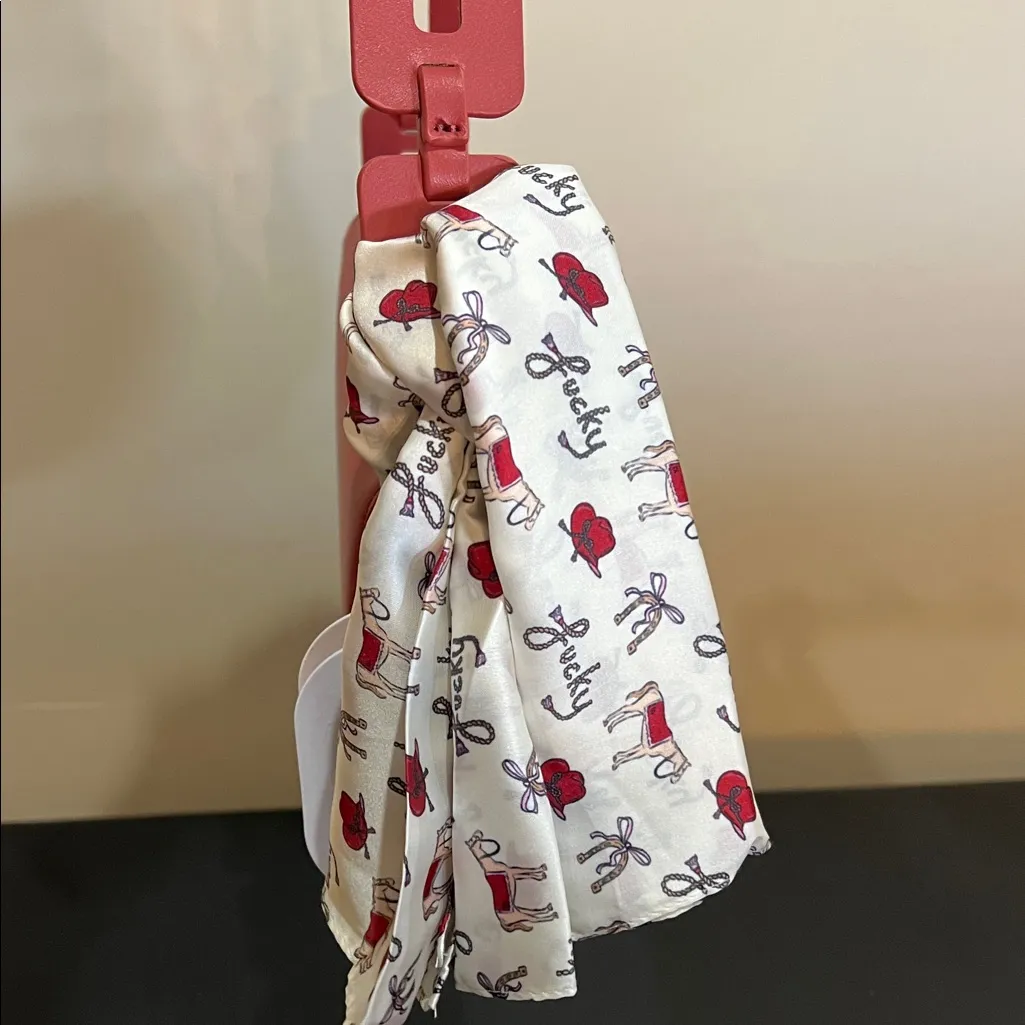 Melie Bianco | “Inez” ~ Red Shoulder Bag w/ Crossbody & Western Motif Scarf - Image 12