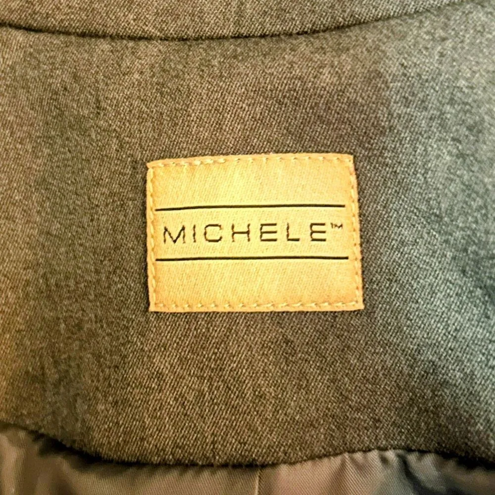 Michele Gray Skirt Suit, Size 18, Business Professional, Rayon Blend - Image 5