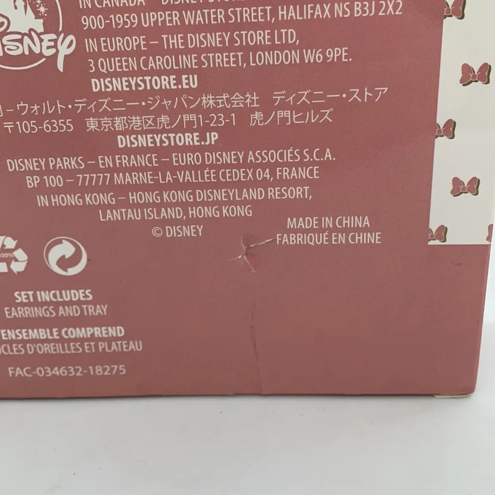 Disney Parks Minnie Mouse Jewelry and Tray Set NEW!!! - Image 4