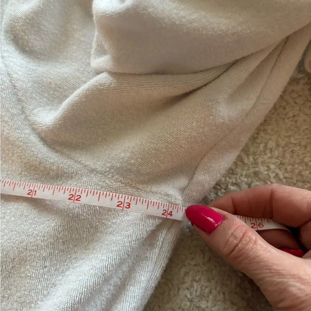 Disney Mickey Mouse White Terry Cloth Zip Up Jacket size Small - Image 9