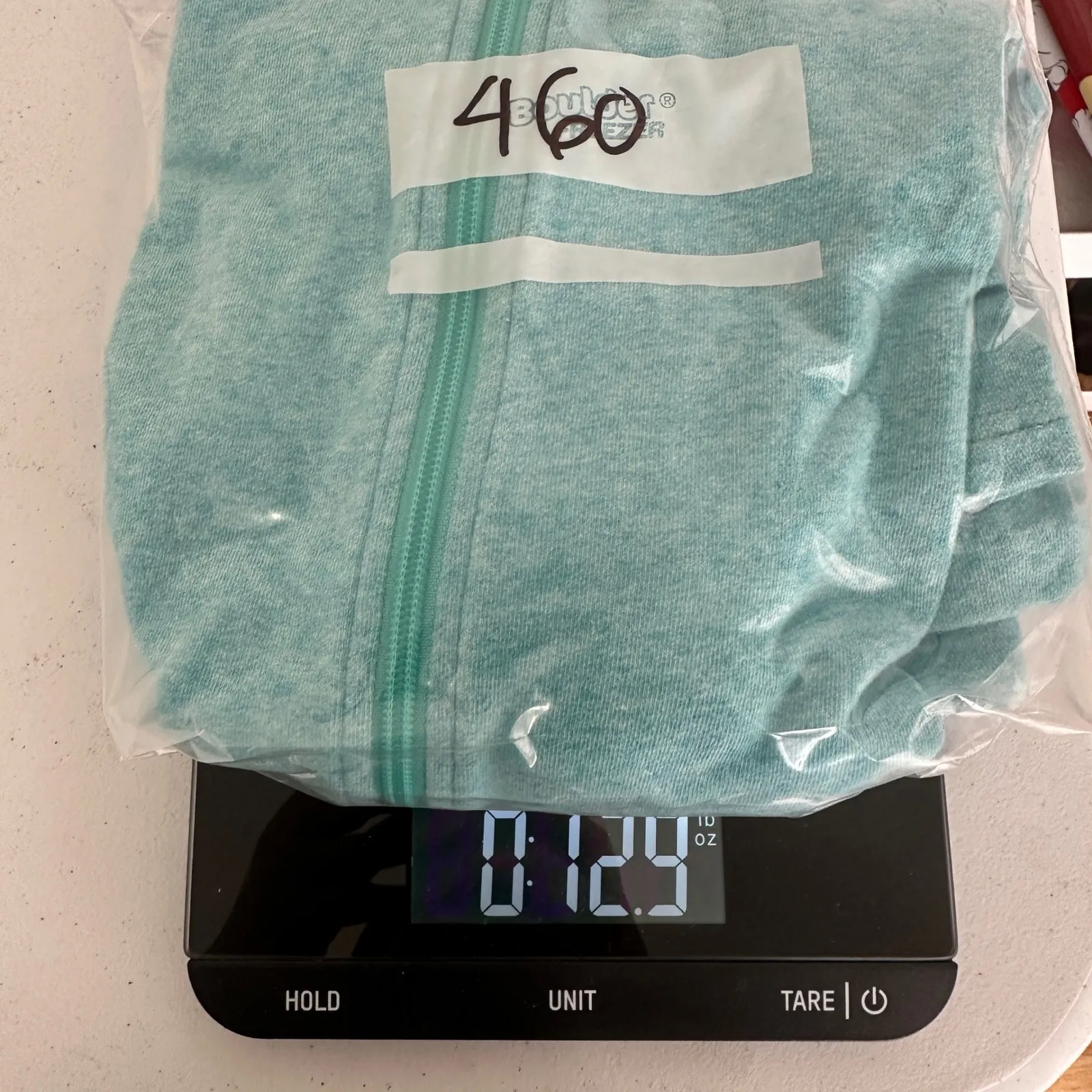 Talbots Turquoise Heathered Full Zip Up Jacket Sweatshirt Womens Large Sporty Blue - Image 10