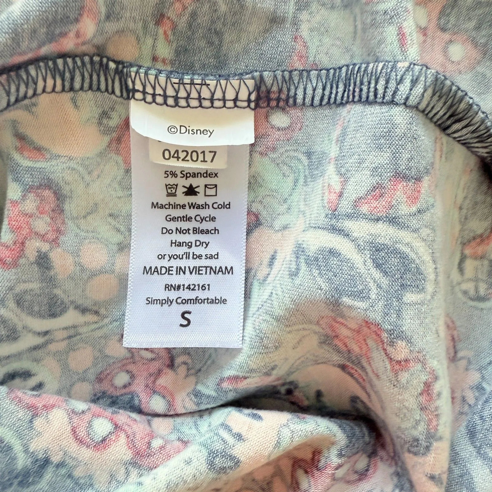 Lularoe Irma Disney Minnie Print Elbow Lenght Sleeve Hi Low Oversized Top S - Image 5